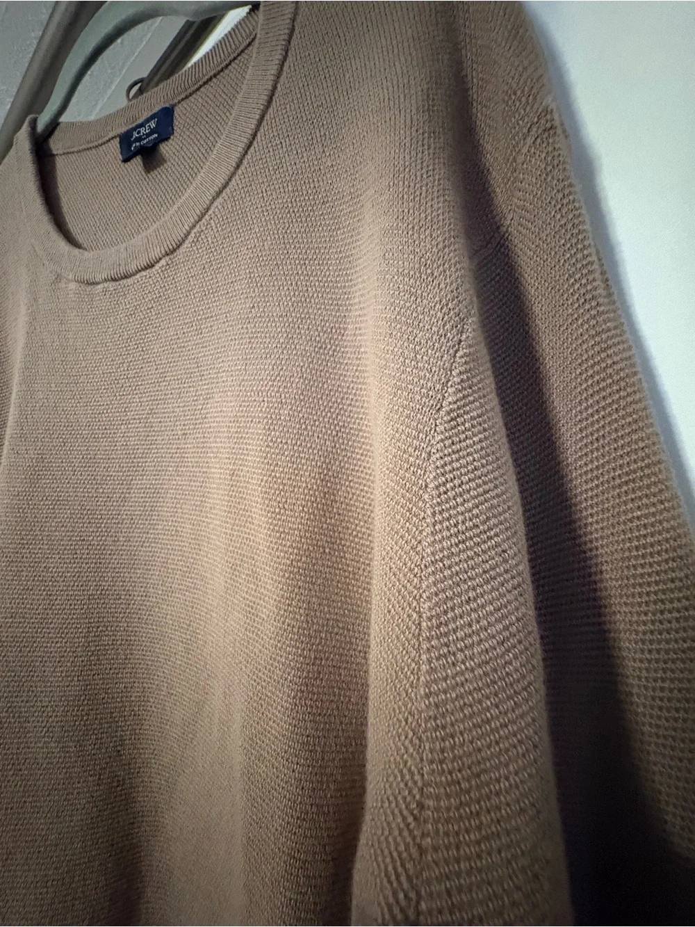 J. Crew Men's Crewneck Sweater in Taupe